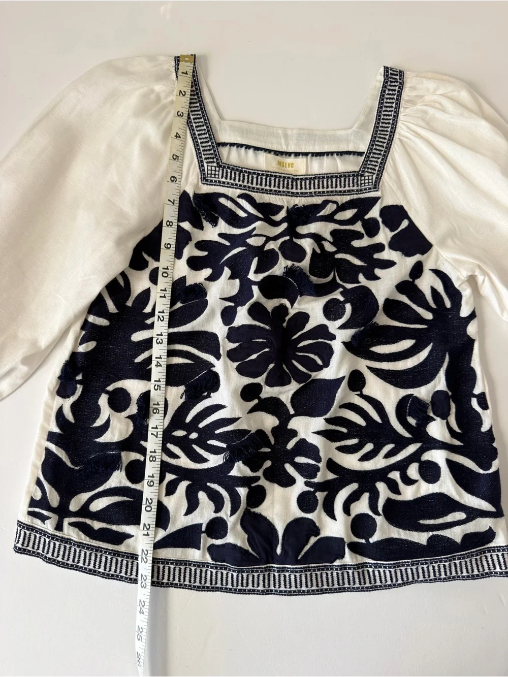 NWT Maeve by Anthropologie Liyah Embroidered Peasant Blouse